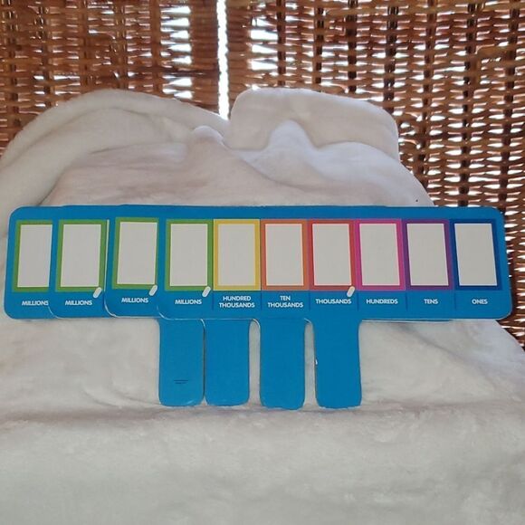 Place Value Dry Erase Paddle Set of 4 Homeschool - Picture 1 of 9